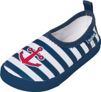 Playshoes waterschoenen navy/wit gestreept