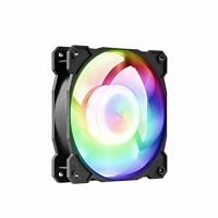 Gelid Solutions Radiant ARGB-ventilator - Hoogwaardige RGB-ventilator met 9 volledige kleuren-LED's - Uiterst duurzaam dubbelkogellager - 120x120mm - 2000 RPM - 12V.