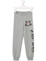 Philipp Plein Junior pantalon de jogging à détail strassé - Gris