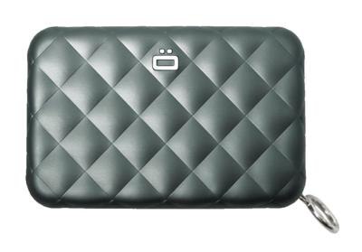 Ogon Dames Creditcardhouder Quilted Zipper Platinum
