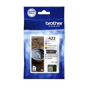 Brother LC422VAL inktcartridge 4 stuk(s) Origineel Zwart, Cyaan, Magenta, Geel