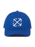 Off-White Kids casquette en coton à imprimé Arrow - Bleu