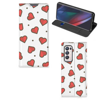 OPPO Find X3 Neo Hoesje met Magneet Hearts - thumbnail