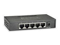 LevelOne Netwerk Switch 5 Port Gigabit Ethernet 9K Metaal RJ45