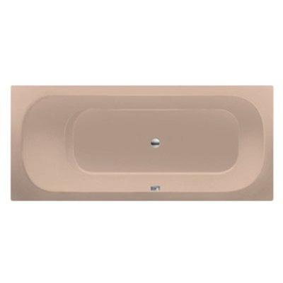 Ligbad Inbouw Xenz Aruba Rechthoek 1-2 Persoons Duobad 80x180x45cm Acryl Bahama Beige Hoogglans met Poten