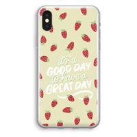 Don't forget to have a great day: iPhone X Transparant Hoesje - thumbnail