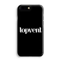 Topvent Zwart: Volledig Geprint iPhone 7 Plus Hoesje - thumbnail