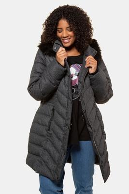 Ulla Popken Jas, gewatteerd, tunnelkoord in taille - Grote Maten Ulla Popken Jas, gewatteerd, tunnelkoord in taille - Grote Maten