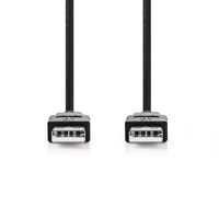 USB 2.0-Kabel | A Male - A Male | 2,0 m | Zwart [CCGP60000BK20] - thumbnail