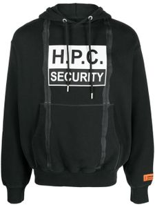 Heron Preston hoodie H.P.C Security Tape en coton - Noir