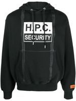 Heron Preston hoodie H.P.C Security Tape en coton - Noir - thumbnail