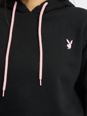 Playboy x DEF / jurk Hoodie in zwart Playboy x DEF / jurk Hoodie in zwart