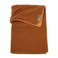 Meyco Knit Basic met velours wiegdeken 75x100 cm camel