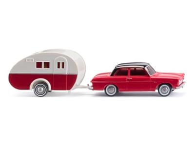 Wiking 020203 H0 Auto Ford Taunus 12M met caravan