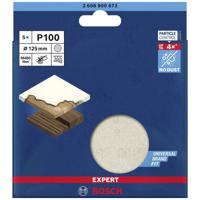 Bosch Accessories EXPERT M480 2608900672 Schuurnet voor excentrische schuurmachine Ongeperforeerd Korrelgrootte 100 (Ø) 125 mm 5 stuk(s) - thumbnail