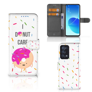 OPPO Reno 6 Pro Plus 5G Book Cover Donut Roze