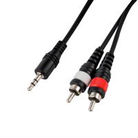 Cascha HH 2099 1x mini-jack - 2x RCA kabel 6 meter - thumbnail