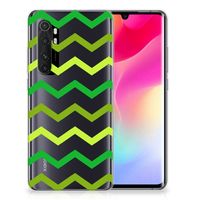 Xiaomi Mi Note 10 Lite TPU bumper Zigzag Groen