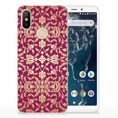 Siliconen Hoesje Xiaomi Mi A2 Barok Pink Siliconen Hoesje Xiaomi Mi A2 Barok Pink