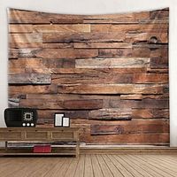 geometrisch hangend wandtapijt wandtapijt groot wandtapijt decor achtergrond deken gordijn muurschildering huis slaapkamer woonkamer decoratie rustieke houten plank plank Lightinthebox - thumbnail