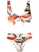 Brigitte bikini à imprimé graphique - Multicolore