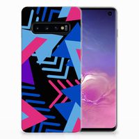 Samsung Galaxy S10 TPU Hoesje Funky Triangle - thumbnail