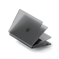 SATECHI Eco Hardshell Case Compatibel Met Macbook Pro 14 inch Case 2021 A2485 - Lichtgewicht En Dun - Macbook Hub En Adapter Vriendelijk Ontwerp - (Donker)