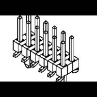 Molex 877591050 Male header, inbouw (standaard) Inhoud: 53 stuk(s) Tube