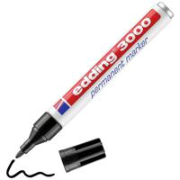 Edding 3000 4-3000-1-1001 Permanent marker Zwart Watervast: Ja - thumbnail