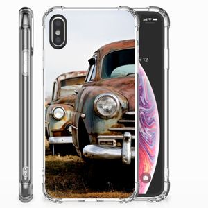 Apple iPhone X | Xs Anti-shock Hoesje met foto Vintage Auto