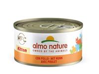 Almo Nature HFC Kitten Complete voeding voor kattenjongens, natvoer met kip, verpakking van 24 stuks (24 x 70 g)