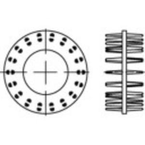 TOOLCRAFT 135734 Houten verbindingsschijven Staalplaat thermisch verzinkt 50 stuk(s)