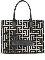 Balmain sac cabas médium à motif monogrammé - Noir - thumbnail