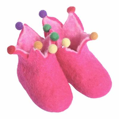 Decoratieve Vilten Babysloffen Roze Decoratieve Vilten Babysloffen Roze