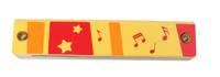 Johntoy houten mondharmonica 13 cm geel