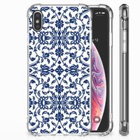 Apple iPhone Xs Max Case Flower Blue