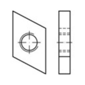 TOOLCRAFT 161557 Schroefplaten voor hamerkopschroeven M10 Staal Galvanisch verzinkt 100 stuk(s)