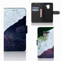 Samsung Galaxy A8 2018 Book Case Sea in Space