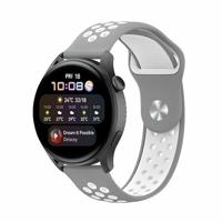 By Qubix - Sport Edition - Grijs + wit - Compatible met Xiaomi Redmi Watch 5 Active/Redmi Watch 5 Lite - Compatible Xiaomi bandje