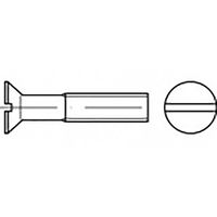 TOOLCRAFT TO-6867915 Verzonken schroeven M5 12 mm Sleuf RVS V4A A4 200 stuk(s)