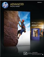 HP Advanced fotopapier ft 13 x 18 cm, 250 g, pak van 25 vel, glanzend