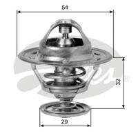 Thermostaat, koelvloeistof GATES, u.a. für Ford, Peugeot, Talbot, Fiat, Lancia, Saab, Jaguar, Mitsubishi, Mazda, Nissan, Volvo, Daimler, Triumph, Alfa