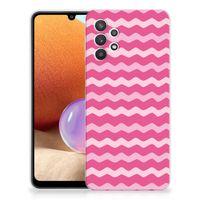 Samsung Galaxy A32 4G | A32 5G Enterprise Editie TPU bumper Waves Pink - thumbnail