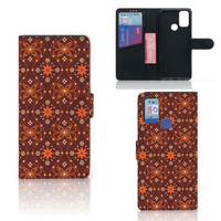 Alcatel 1S (2021) Telefoon Hoesje Batik Brown - thumbnail