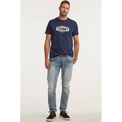 Tommy Jeans T-shirt met logo donkerblauw