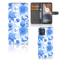 Hoesje voor Motorola Moto G32 Flowers Blue