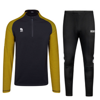 Robey - Performance Half-Zip Trainingspak - Zwart/ Geel - thumbnail