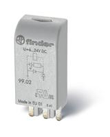 Finder Serie 99 – LED-module + diode 110 – 220 VDC groen