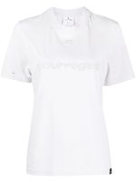 Courrèges t-shirt en coton à logo imprimé - Gris