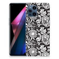 OPPO Find X3 | X3 Pro TPU Case Black Flowers